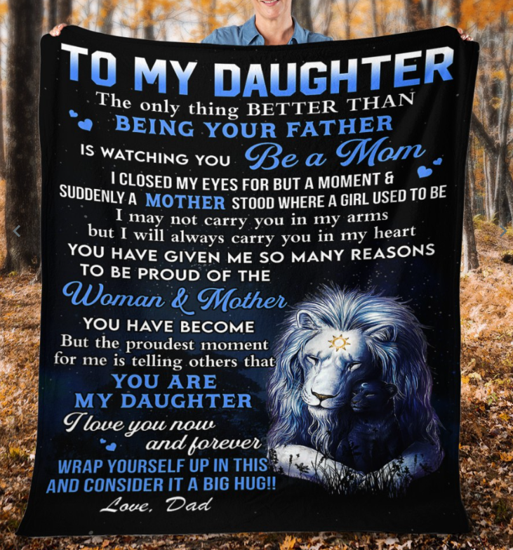 Special Gift For Your Daugter Blanket - From Dad