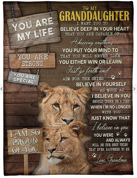 Special Gift For Your Granddaughter Blanket - From Grandma