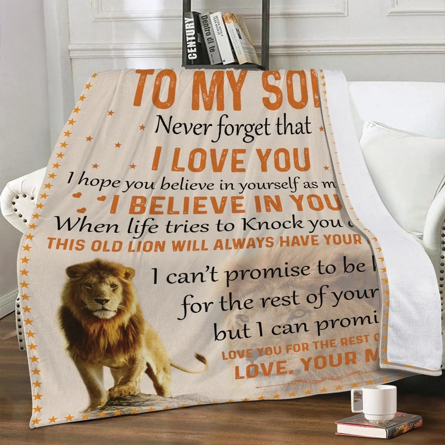 Son Never Forget Blanket - from mom