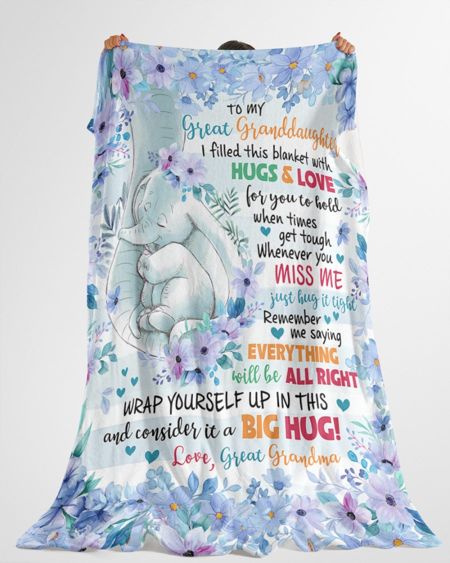 Special Gift For Your Great Granddaughter Blanket - From Great Grandma (SKUB06-70)