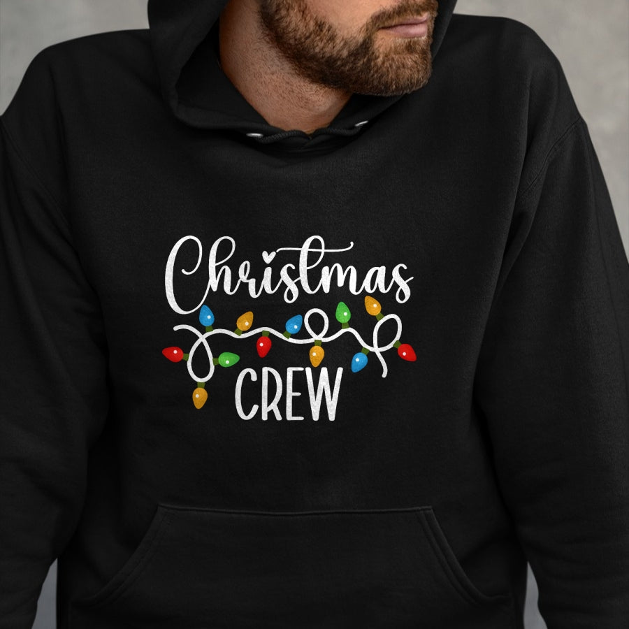 Christmas Crew Xmas Lights Family Matching Pajamas Holiday T-Shirt - Christmas Unisex T-Shirt/Hoodie/Sweatshirt - TRNN00