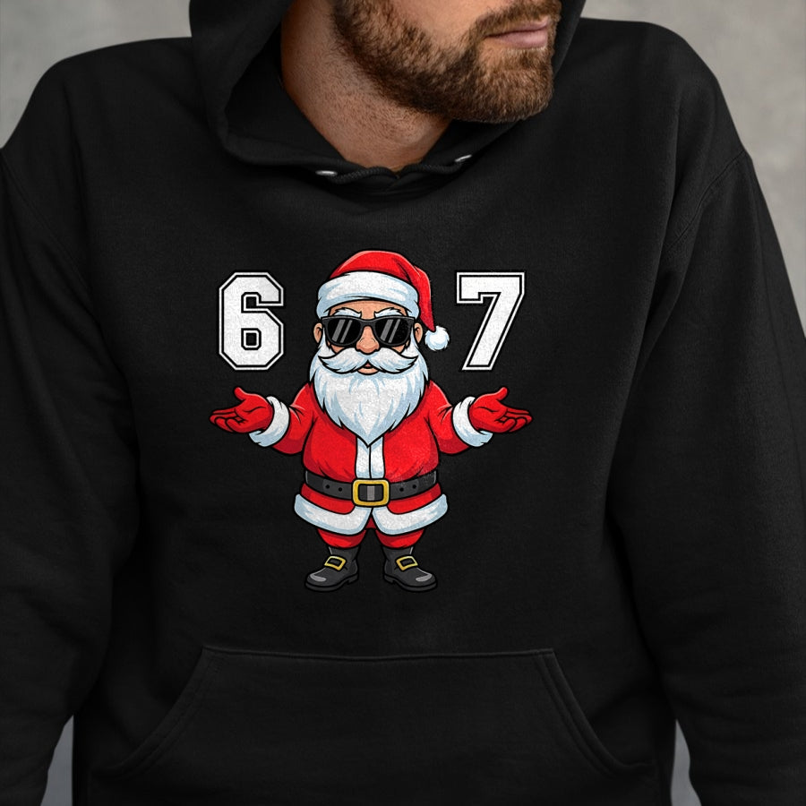 67 Meme Six Seven 6 7 Funny Santa Matching Xmas 67 Christmas T-Shirt - Christmas Unisex T-Shirt/Hoodie/Sweatshirt - TRNN00 (Copy)
