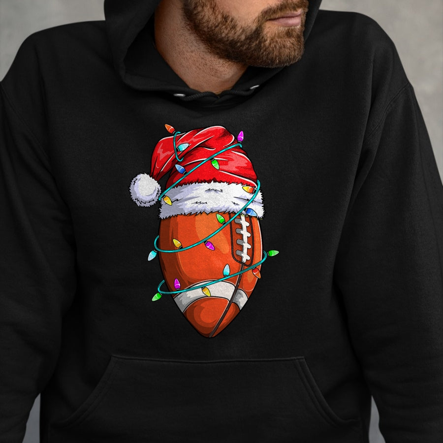 Santa Sports Design For Men Boys Christmas Football Player T-Shirt - Christmas Unisex T-Shirt/Hoodie/Sweatshirt - TRNN00