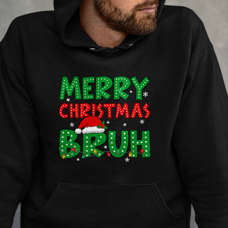 Bruh Meme Funny Saying Bro Greeting Teens Boys Men Christmas T-Shirt - Christmas Unisex T-Shirt/Hoodie/Sweatshirt - TRNN00