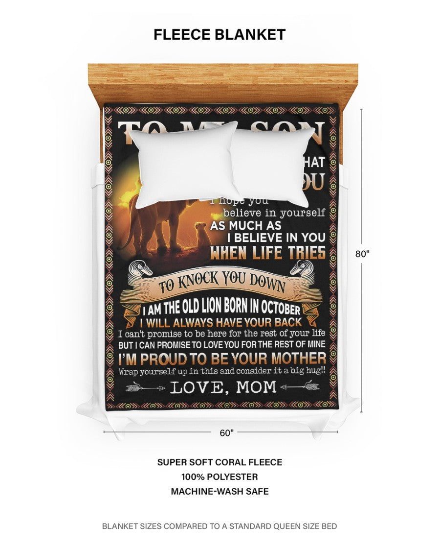 Special Gift For Your Son Blanket - From Mom (SKUB09-140-10)
