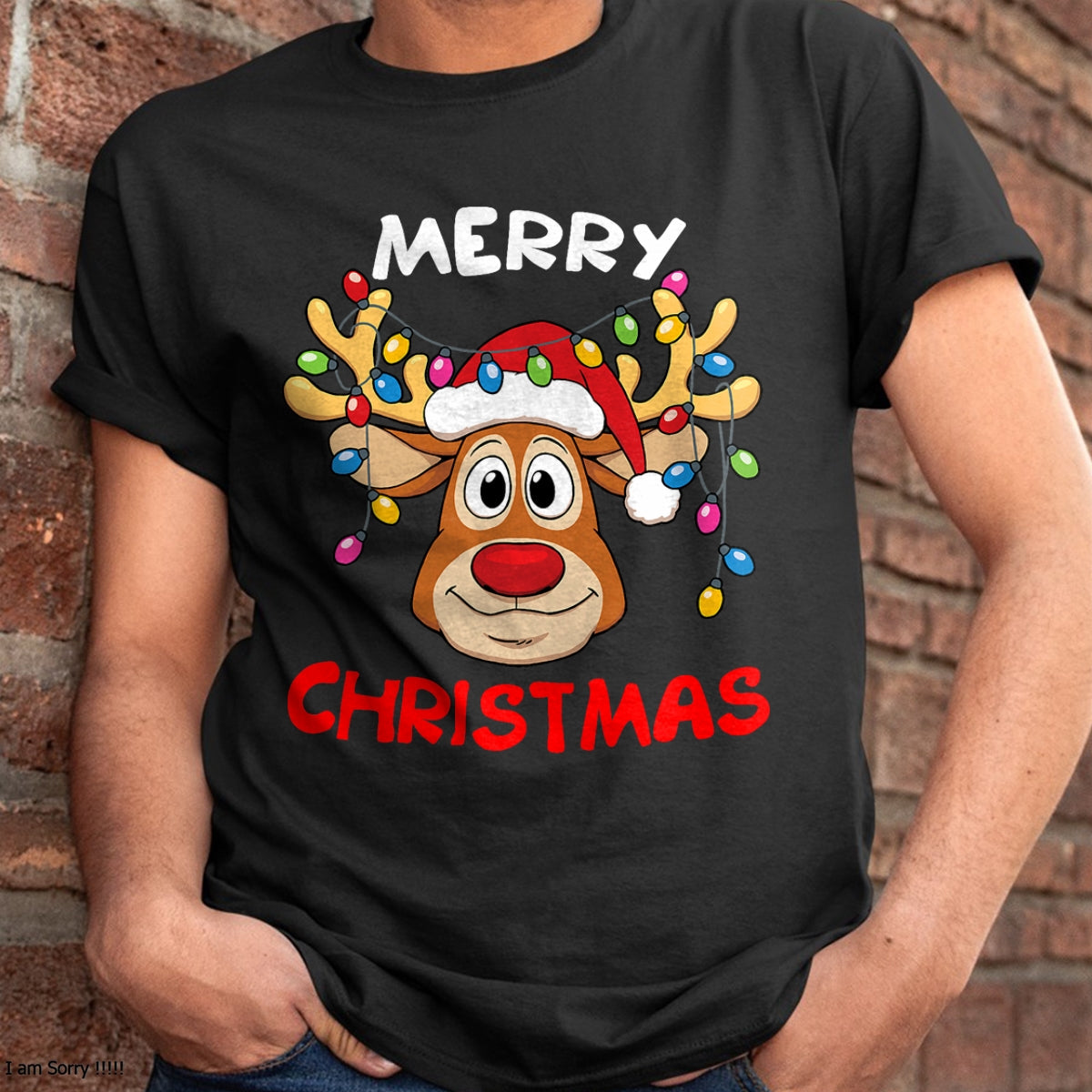 Merry Christmas Reindeer Xmas Family Men Women T-Shirt - Christmas Unisex T-Shirt/Hoodie/Sweatshirt - TRNN00