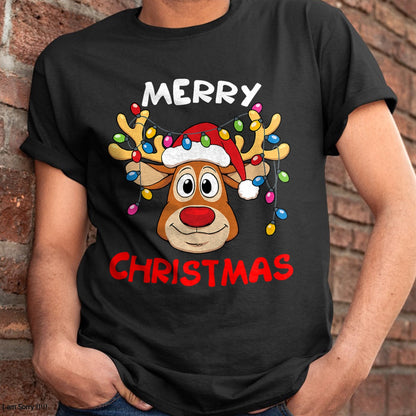 Merry Christmas Reindeer Xmas Family Men Women T-Shirt - Christmas Unisex T-Shirt/Hoodie/Sweatshirt - TRNN00