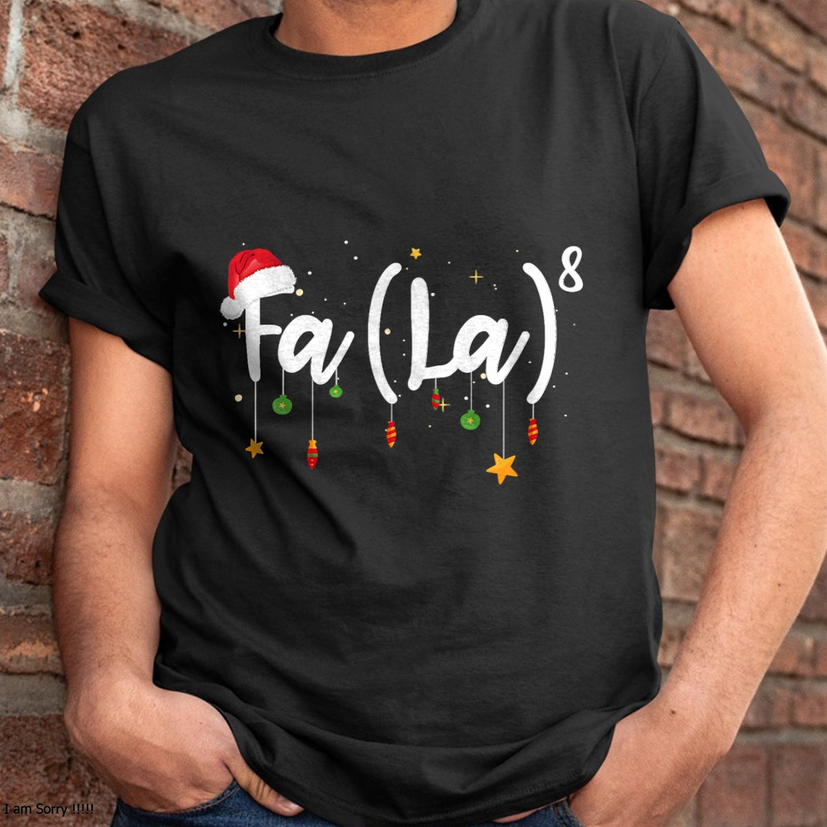 FA (LA)8 Funny Christmas Santa Fa La Math T-Shirt - Christmas Unisex T-Shirt/Hoodie/Sweatshirt - TRNN00
