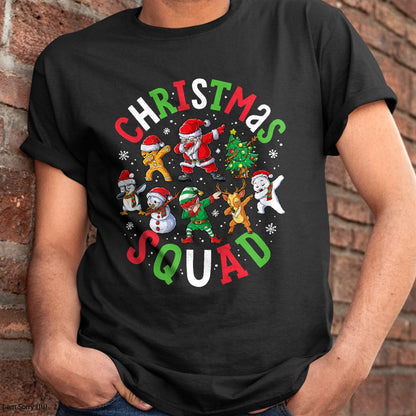 Christmas Squad Santa Dabbing Elf Family Matching Pajamas T-Shirt - Christmas Unisex T-Shirt/Hoodie/Sweatshirt - TRNN00