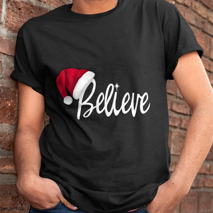 Christmas Long Sleeve T-Shirt - Believe in Santa Claus Shirt - Christmas Unisex T-Shirt/Hoodie/Sweatshirt - TRNN00