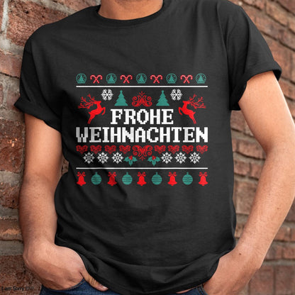 Frohe Weihnachten German Merry Christmas Holidays Germany T-Shirt - Christmas Unisex T-Shirt/Hoodie/Sweatshirt - TRNN00