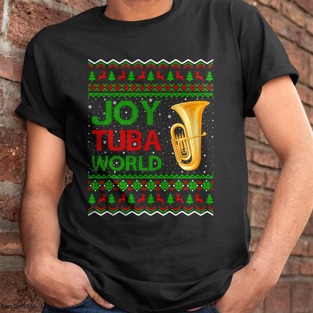 Joy Tuba World Music Lover Xmas Gift Ugly Tuba Christmas T-Shirt - Christmas Unisex T-Shirt/Hoodie/Sweatshirt - TRNN00