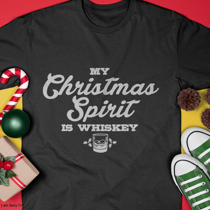 Funny Christmas Drinking Shirt Whiskey Liquor Drinker Saying T-Shirt - Christmas Unisex T-Shirt/Hoodie/Sweatshirt - TRNN00