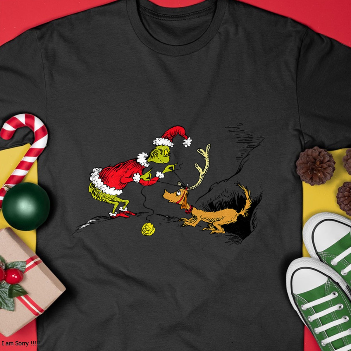 Dr. Seuss Reindeer T-shirt - Christmas Unisex T-Shirt/Hoodie/Sweatshirt - TRNN00