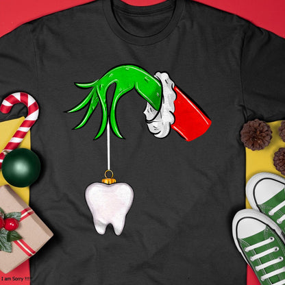 Christmas Tooth Dentist Dental Assistant Teeth Xmas Pajamas T-Shirt - Christmas Unisex T-Shirt/Hoodie/Sweatshirt - TRNN00