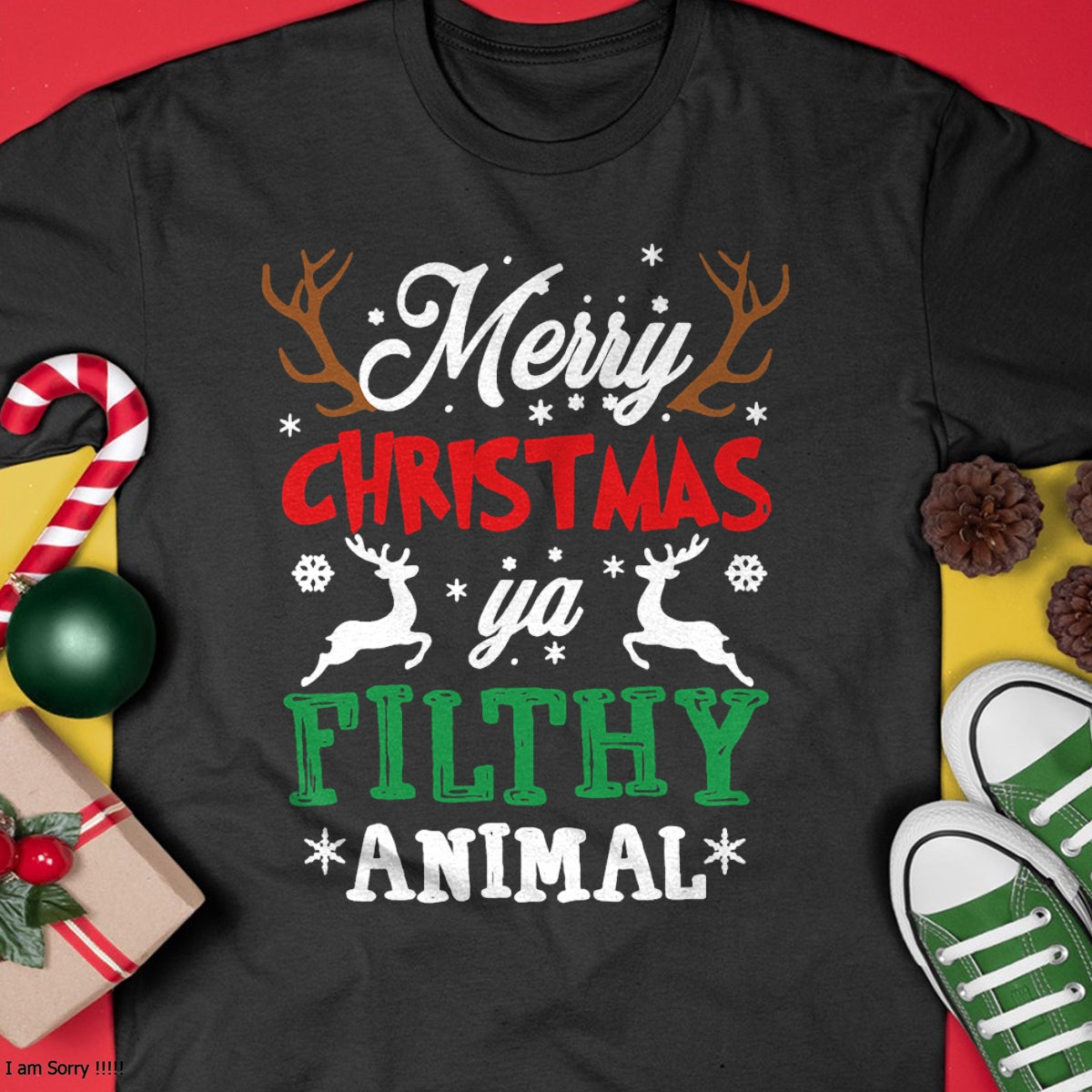 Merry Christmas Animal Filthy Ya Xmas Pajama T-Shirt - Christmas Unisex T-Shirt/Hoodie/Sweatshirt - TRNN00