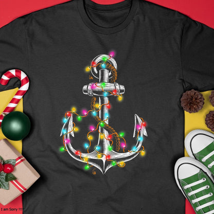 Christmas Lights Boating Sailing Cruise Boat Gifts T-Shirt - Christmas Unisex T-Shirt/Hoodie/Sweatshirt - TRNN00