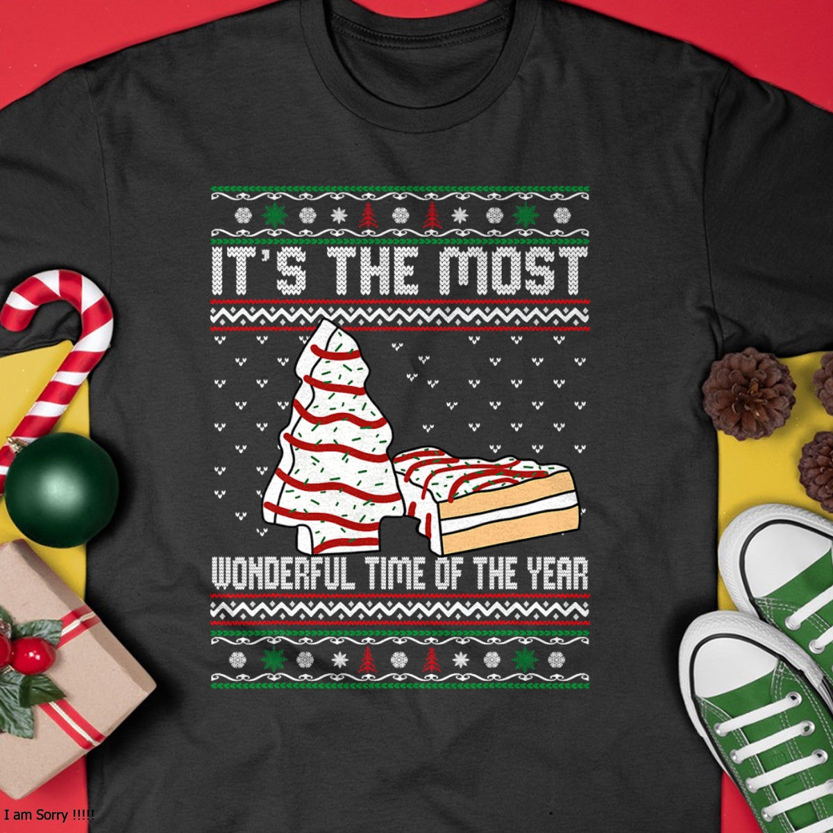 Its The Most Wonderful Time Of The Year Christmas tree cake T-Shirt - Christmas Unisex T-Shirt/Hoodie/Sweatshirt - TRNN00