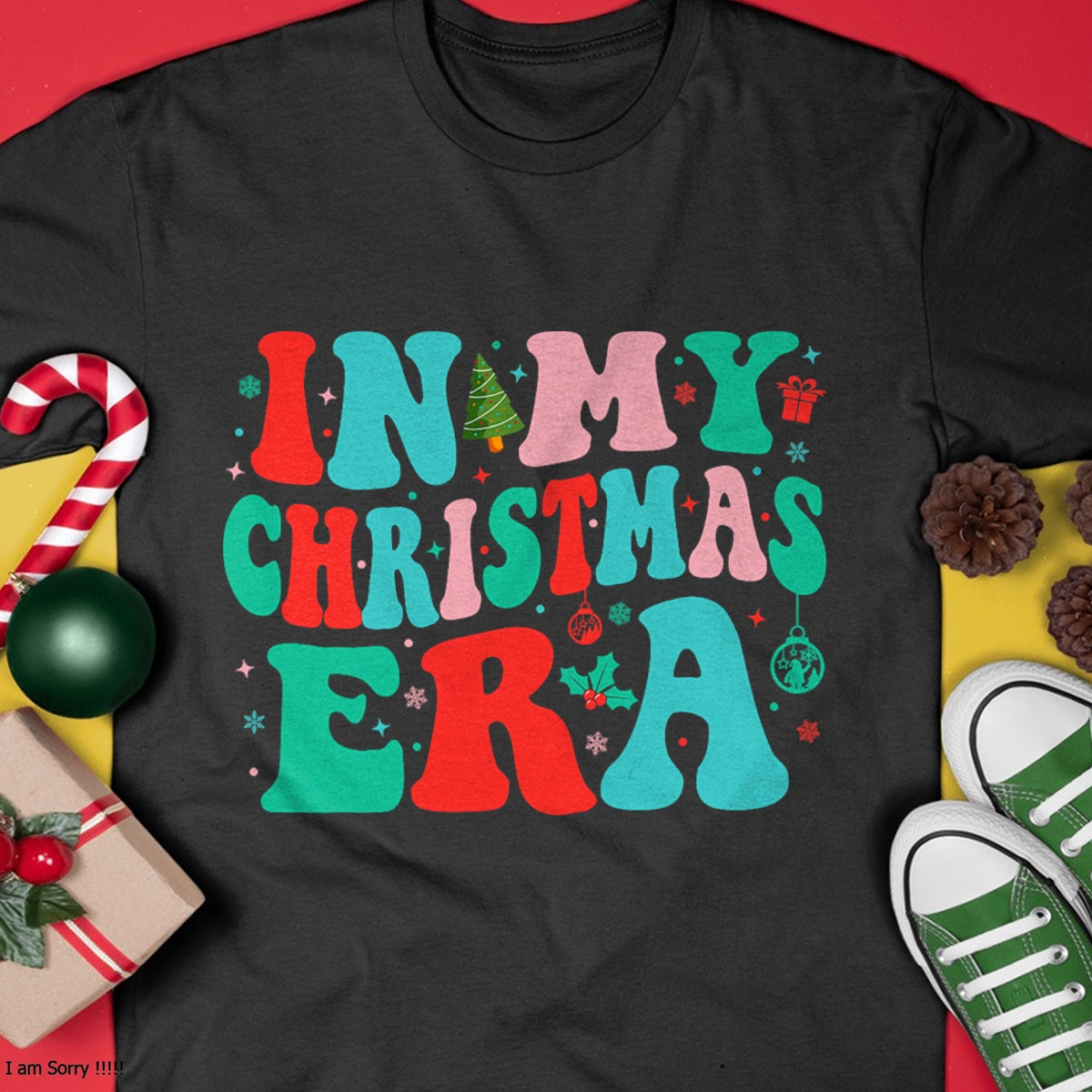 In My Christmas Era Cute Groovy Christmas Holiday Xmas T-Shirt - Christmas Unisex T-Shirt/Hoodie/Sweatshirt - TRNN00