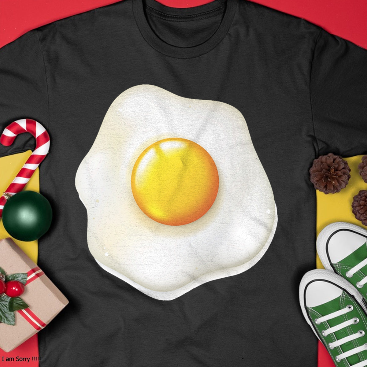 Egg Costume T-Shirt Funny Christmas  Halloween Egg Shirt T-Shirt - Christmas Unisex T-Shirt/Hoodie/Sweatshirt - TRNN00