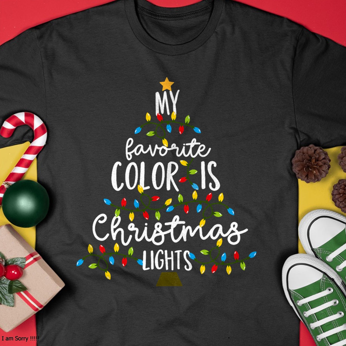 My Favorite Color Is Christmas Lights Kids Boy Women T-Shirt - Christmas Unisex T-Shirt/Hoodie/Sweatshirt - TRNN00