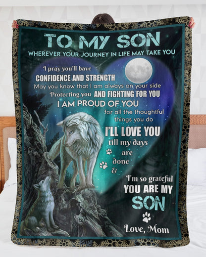 Special Gift For Your Son Blanket - From Mom