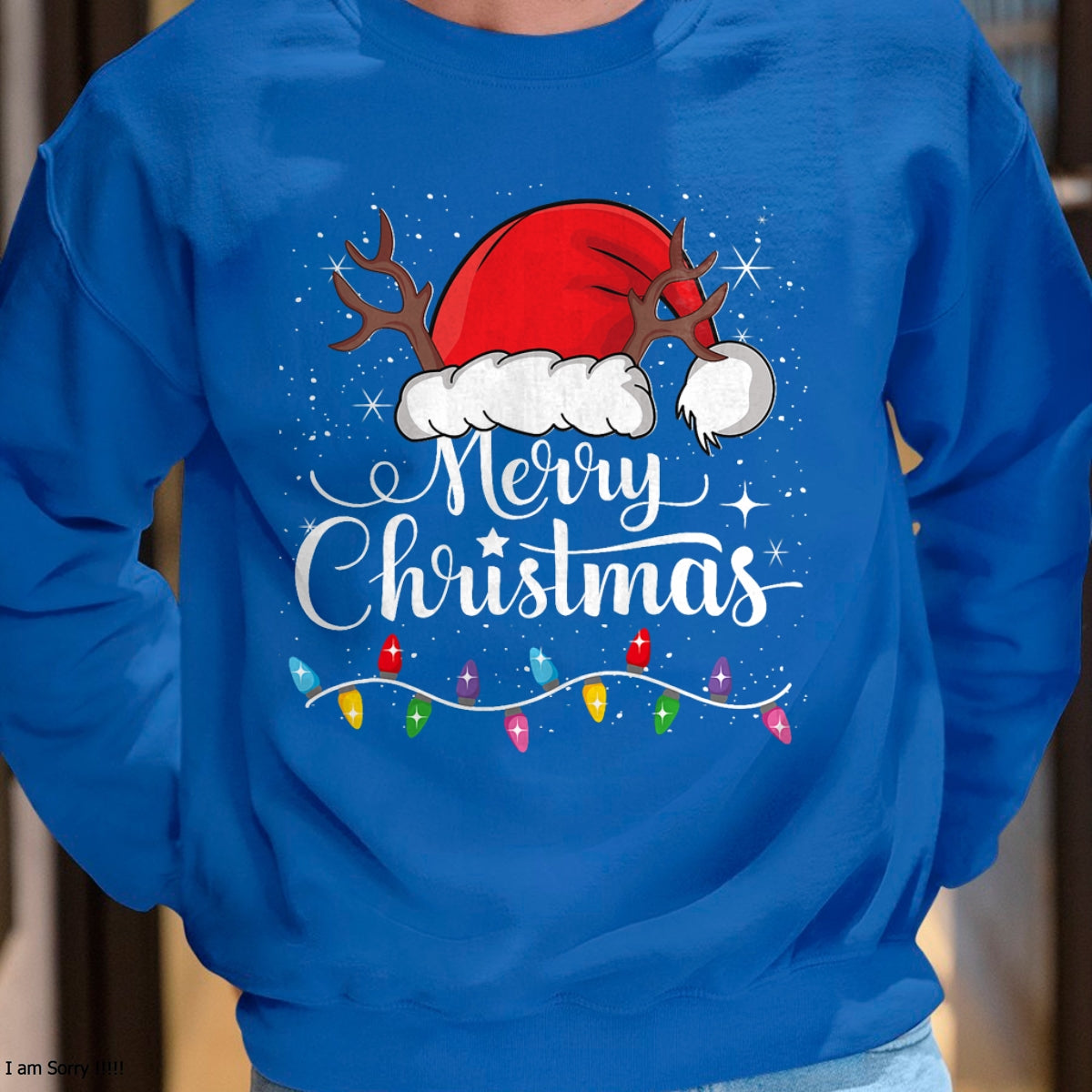 Merry Christmas Red Santa Hat Reindeer Xmas Family Men Women T-Shirt - Christmas Unisex T-Shirt/Hoodie/Sweatshirt - TRNN00