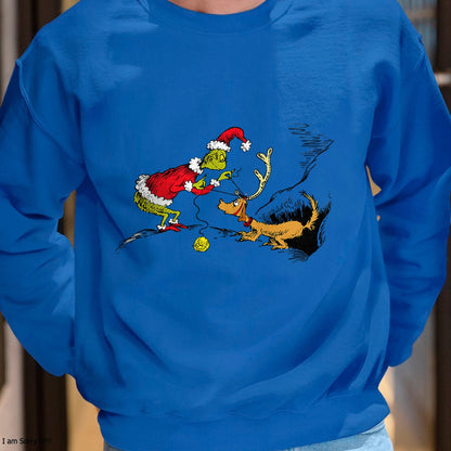 Dr. Seuss Reindeer T-shirt - Christmas Unisex T-Shirt/Hoodie/Sweatshirt - TRNN00