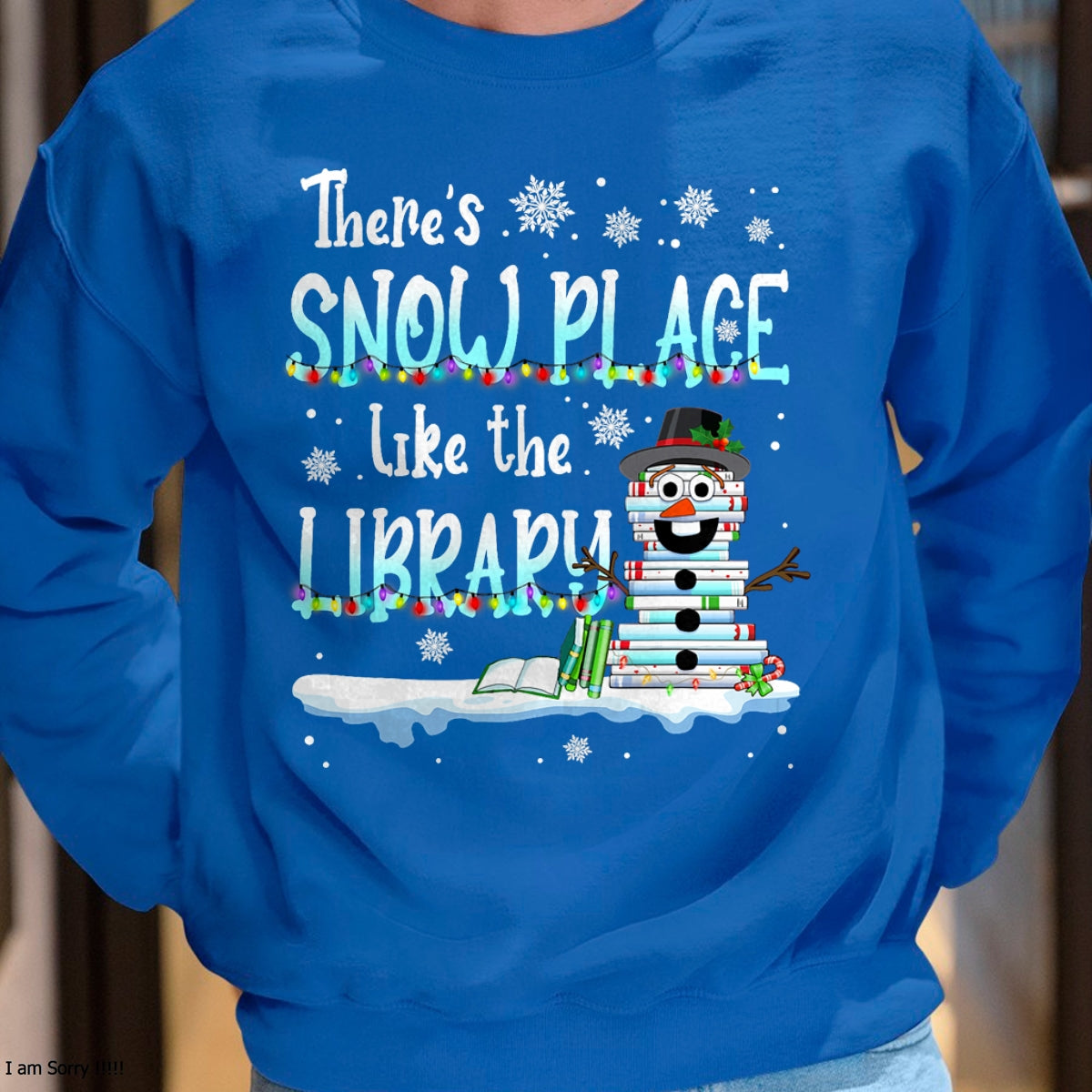 Librarian There's TRNN Place Like The Library Christmas TRNN T-Shirt - Christmas Unisex T-Shirt/Hoodie/Sweatshirt - TRNN00