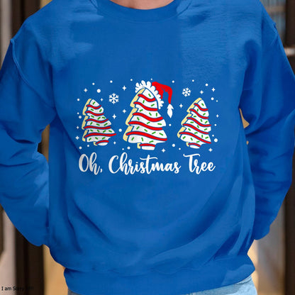 Groovy Oh Christmas Tree Cakes Debbie Becky Jen Cake Lovers T-Shirt - Christmas Unisex T-Shirt/Hoodie/Sweatshirt - TRNN00