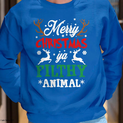 Merry Christmas Animal Filthy Ya Xmas Pajama T-Shirt - Christmas Unisex T-Shirt/Hoodie/Sweatshirt - TRNN00