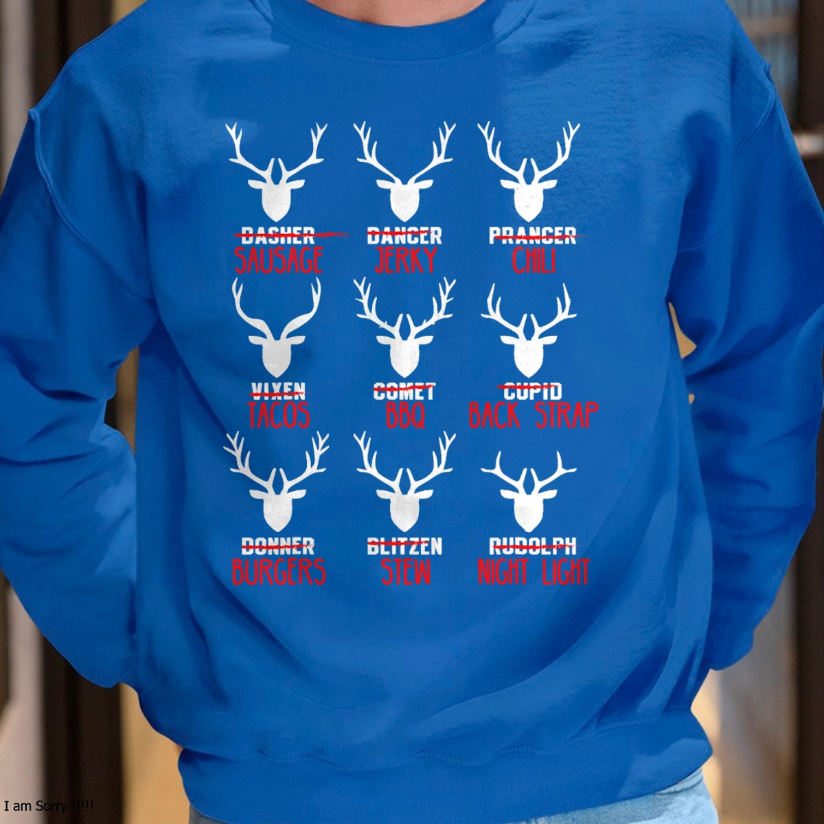 Funny Christmas Deer Hunters All of Santa's Reindeer design T-Shirt - Christmas Unisex T-Shirt/Hoodie/Sweatshirt - TRNN00