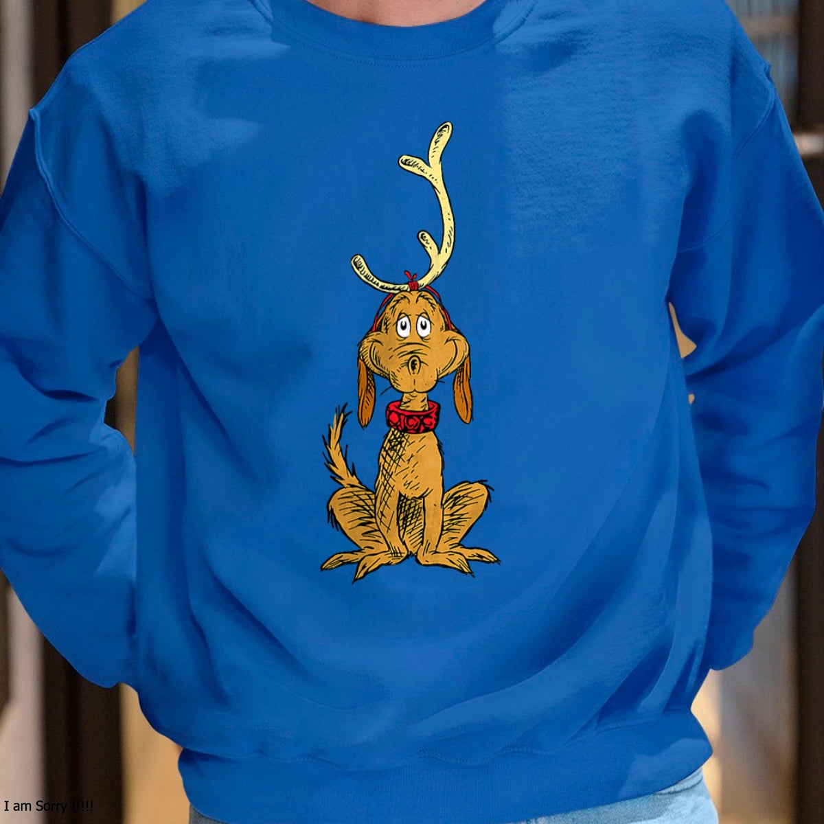 Dr. Seuss mens Classic Dr Seuss Reindeer Max T shirt, Black, Small US - Christmas Unisex T-Shirt/Hoodie/Sweatshirt - TRNN00