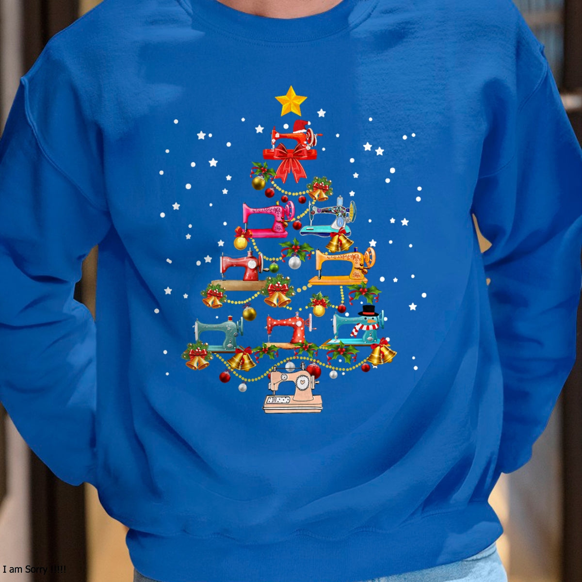 Funny Sewing Machine Christmas Tree Christmas Ornament Women T-Shirt - Christmas Unisex T-Shirt/Hoodie/Sweatshirt - TRNN00