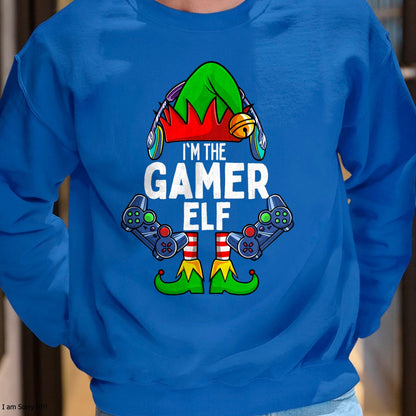 Gamer Elf Matching Family Christmas T-Shirt - Christmas Unisex T-Shirt/Hoodie/Sweatshirt - TRNN00