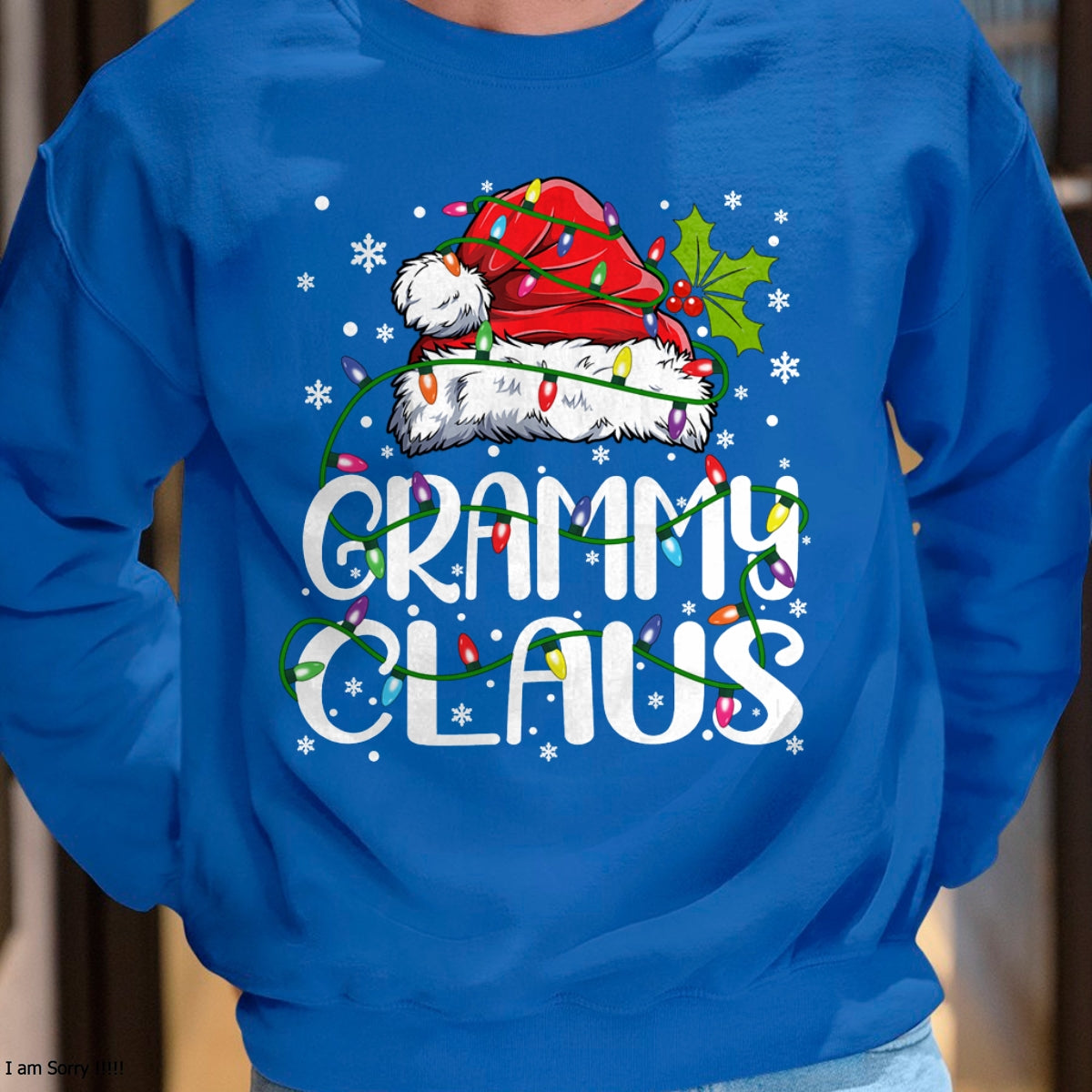 Grammy Claus Shirt Christmas Lights Pajama Family Matching Long Sleeve T-Shirt - Christmas Unisex T-Shirt/Hoodie/Sweatshirt - TRNN00