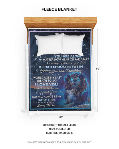 Special Gift For Your Daughter Blanket - From Uncle