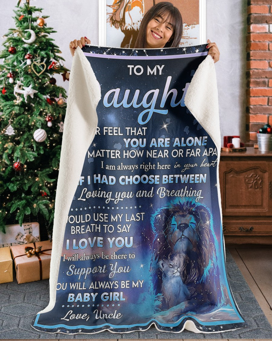 Special Gift For Your Daughter Blanket - From Uncle