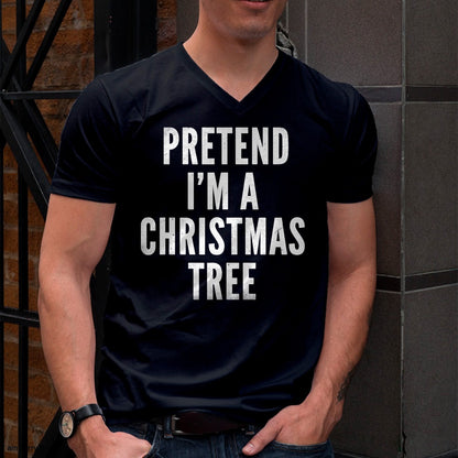 Funny Pretend Im A Christmas Tree Adult Christmas Costume T-Shirt - Christmas Unisex T-Shirt/Hoodie/Sweatshirt - TRNN00