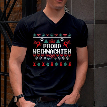 Frohe Weihnachten German Merry Christmas Holidays Germany T-Shirt - Christmas Unisex T-Shirt/Hoodie/Sweatshirt - TRNN00