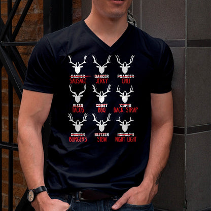 Funny Christmas Deer Hunters All of Santa's Reindeer design T-Shirt - Christmas Unisex T-Shirt/Hoodie/Sweatshirt - TRNN00