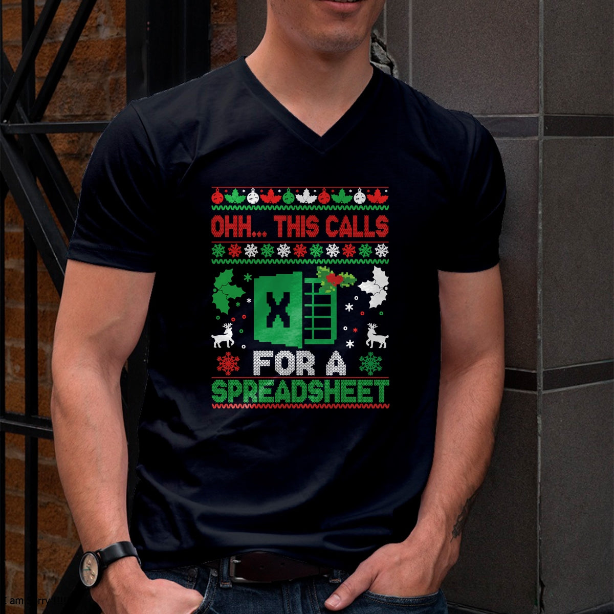 Oh this calls for a Spreadsheet Christmas sweater Excel Sweatshirt - Christmas Unisex T-Shirt/Hoodie/Sweatshirt - TRNN00