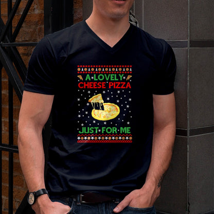 A Lovely Cheese Pizza Shirt Alone Funny Kevin X-Mas Home T-Shirt - Christmas Unisex T-Shirt/Hoodie/Sweatshirt - TRNN00