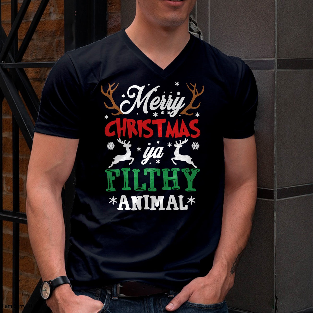 Merry Christmas Animal Filthy Ya Xmas Pajama T-Shirt - Christmas Unisex T-Shirt/Hoodie/Sweatshirt - TRNN00