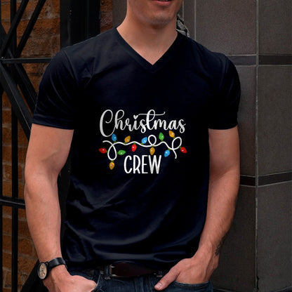 Christmas Crew Xmas Lights Family Matching Pajamas Holiday T-Shirt - Christmas Unisex T-Shirt/Hoodie/Sweatshirt - TRNN00