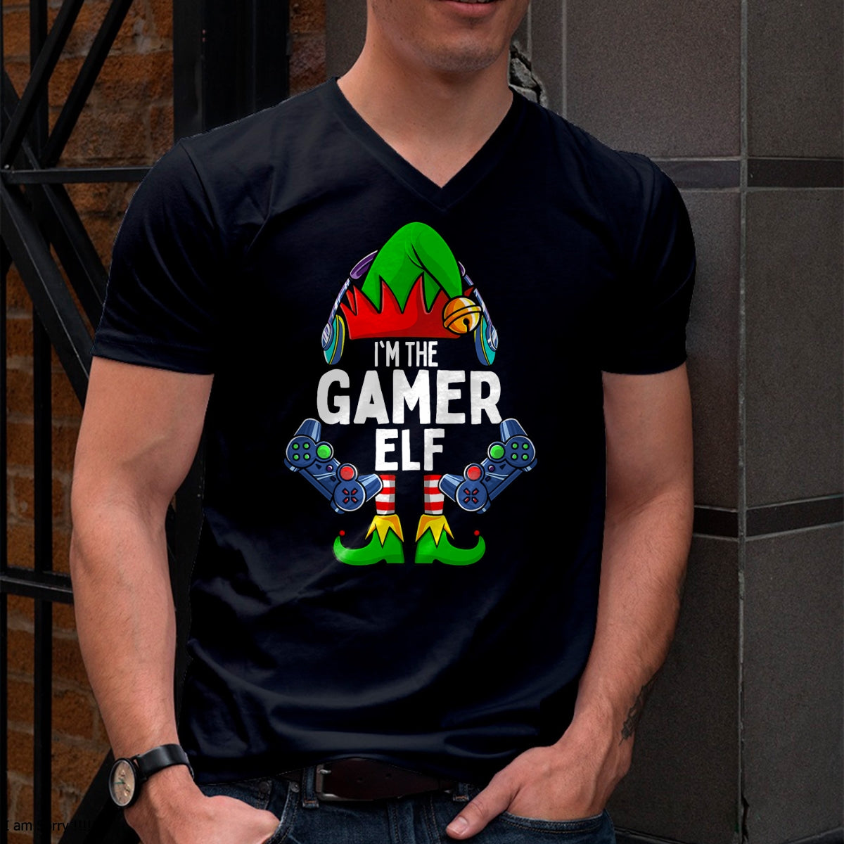 Gamer Elf Matching Family Christmas T-Shirt - Christmas Unisex T-Shirt/Hoodie/Sweatshirt - TRNN00