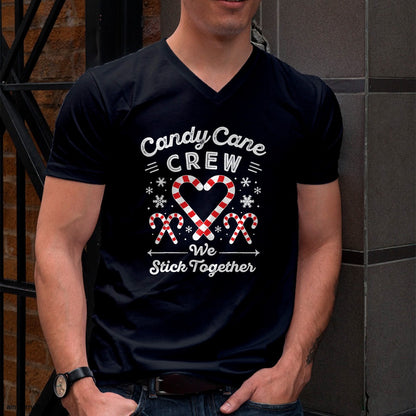 Christmas Candy Cane Heart Holiday Family Matching Pajama PJ T-Shirt - Christmas Unisex T-Shirt/Hoodie/Sweatshirt - TRNN00