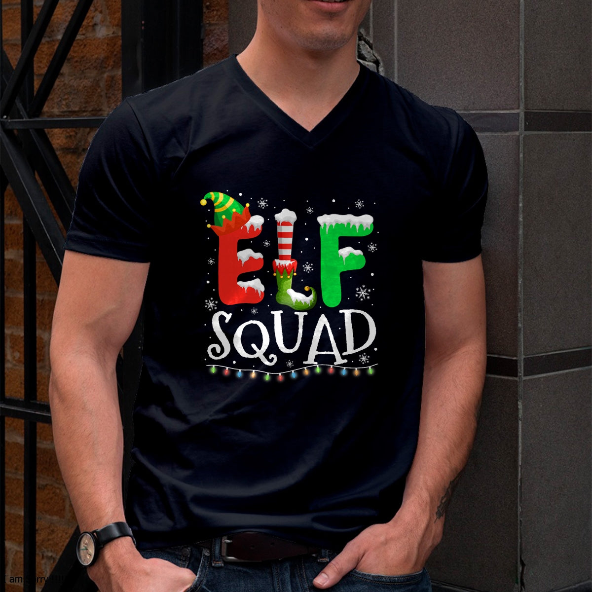 Elf Family Christmas Matching Pajamas Xmas Elf Squad T-Shirt - Christmas Unisex T-Shirt/Hoodie/Sweatshirt - TRNN00