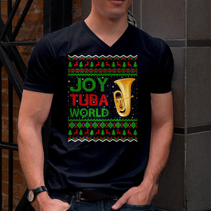 Joy Tuba World Music Lover Xmas Gift Ugly Tuba Christmas T-Shirt - Christmas Unisex T-Shirt/Hoodie/Sweatshirt - TRNN00