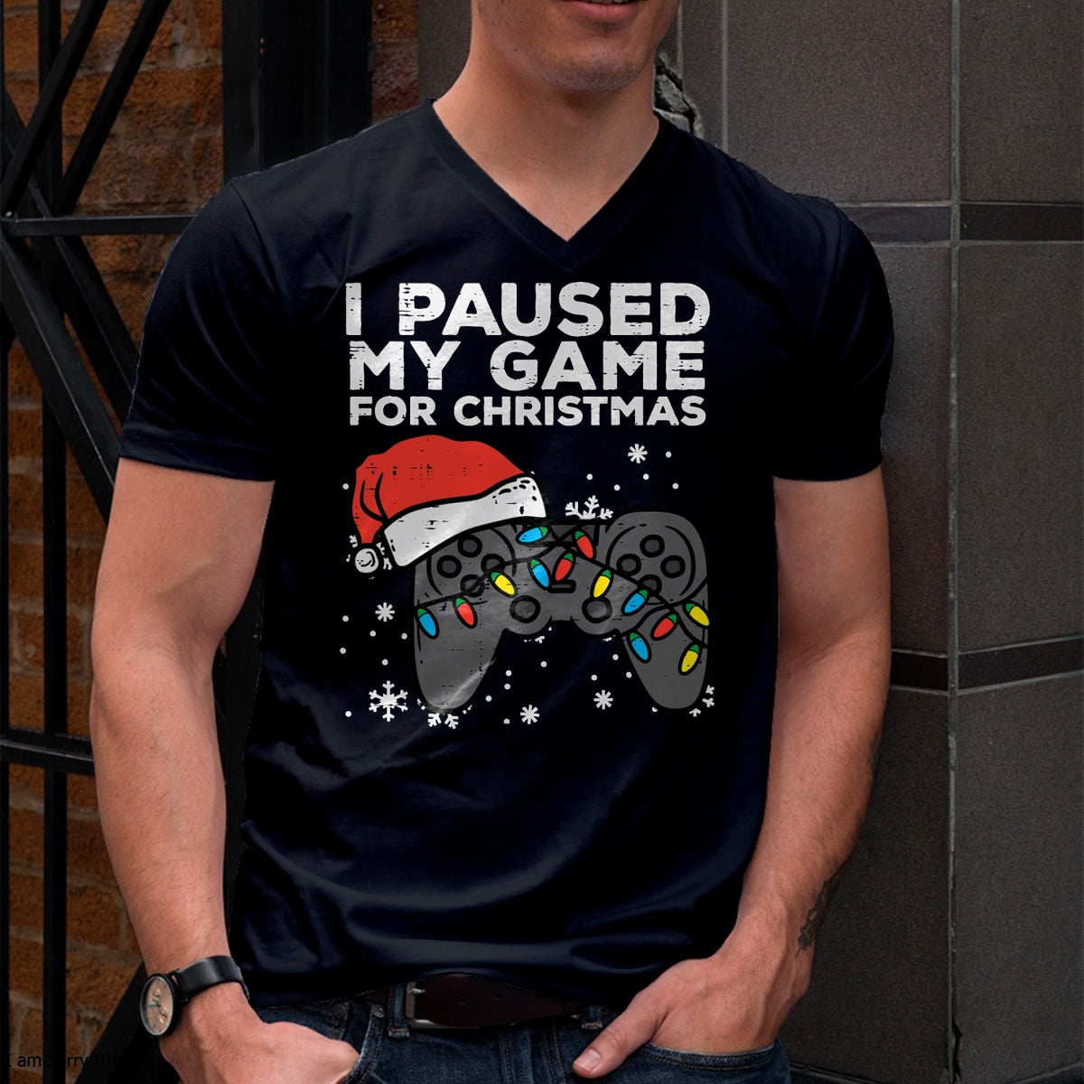 Paused My Game Christmas Gamer Xmas Men Boys Kids Youth Teen T-Shirt - Christmas Unisex T-Shirt/Hoodie/Sweatshirt - TRNN00